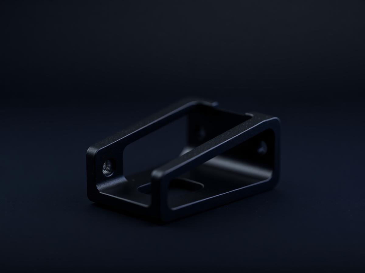 Suporte técnico impresso em 3D em filamento preto